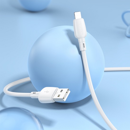 Кабель USB <--> Lightnung  1.0м BOROFONE BX93, белый 4