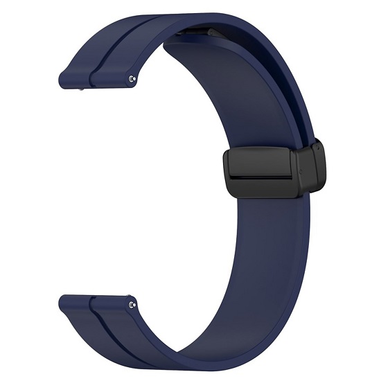 Силиконовый ремешок WB29 Универсальный 22мм на магните (dark blue)