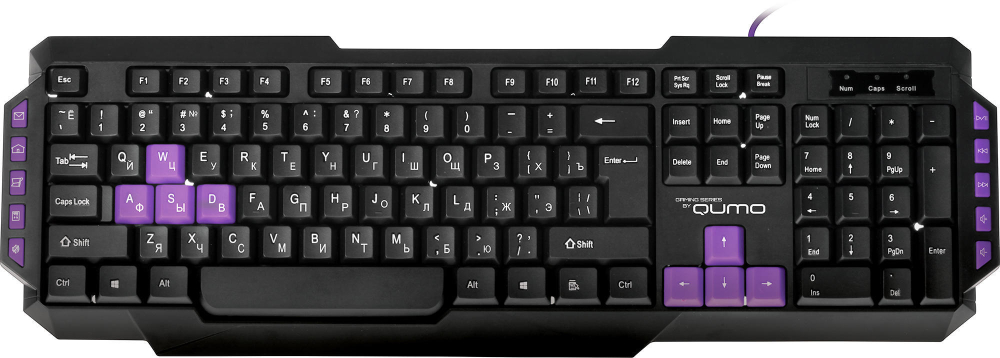 Клавиатура QUMO Dragon War Desert Eagle PRO golden USB