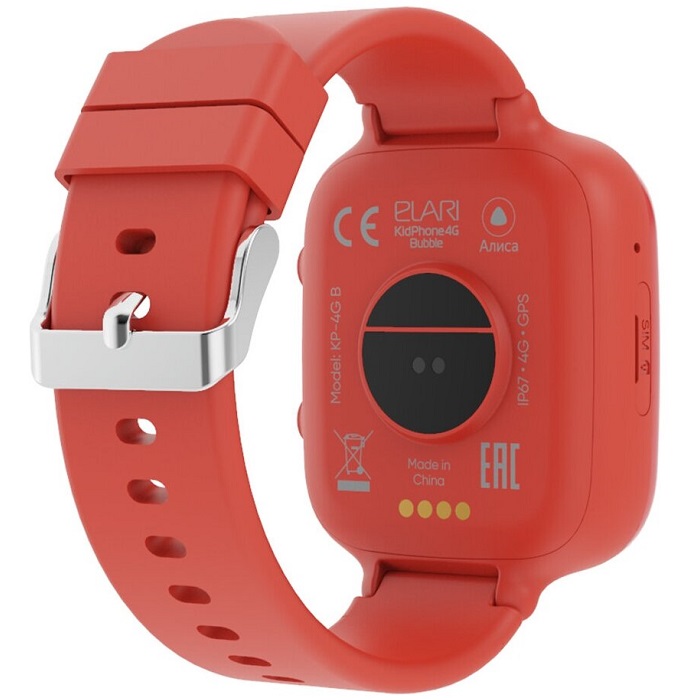 Умные часы ELARI KidPhone 4G Bubble (красные) RUS (Уценка) 3