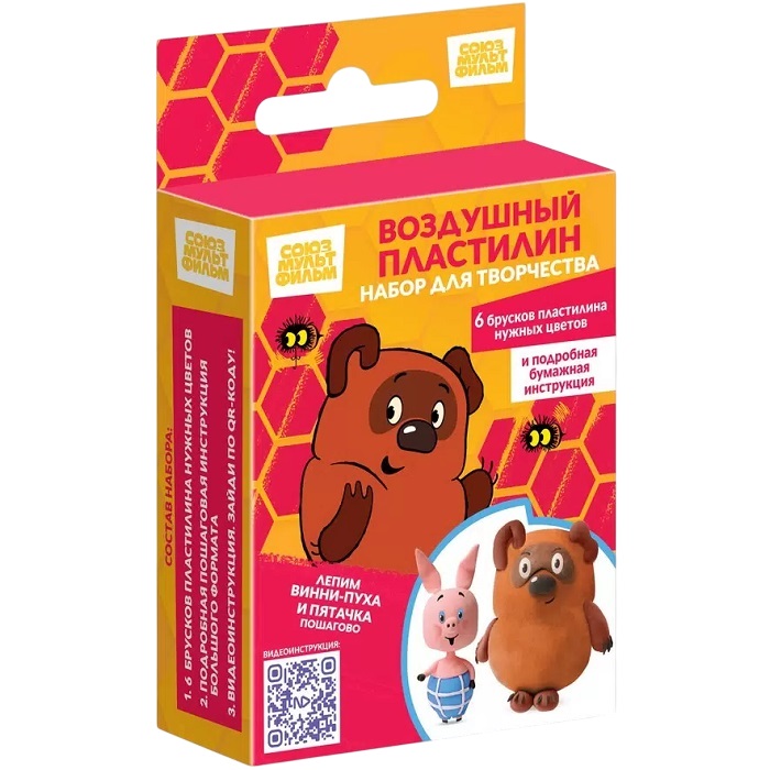 Воздушный пластилин Союзмультфильм. Винни-Пух. Винни-Пух и Пятачок 317019