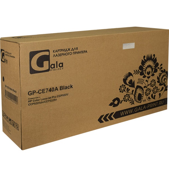 Картридж лазерный GalaPrint GP-CE740A черный (7000 стр) для HP Color LaserJet Pro CP5225