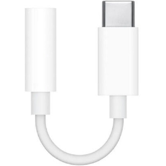 Переходник Type-C <--> Jack 3.5 MU7E2ZM/A белый (ORIGINAL)