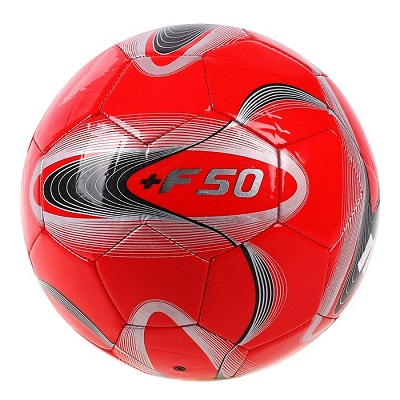 Мяч футбольный +F50, размер 5, 32 панели, PVC, ручная сшивка, 4 подслоя