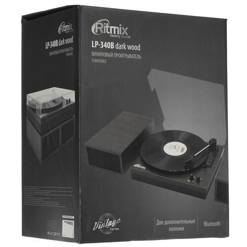 Виниловый проигрыватель RITMIX LP-340B Dark wood 9