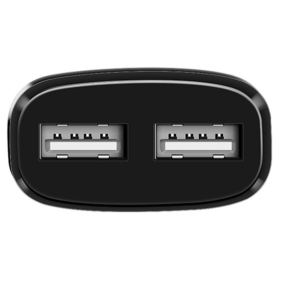 Сетевое ЗУ 2USB 2.4A HOCO C12 чёрный 4