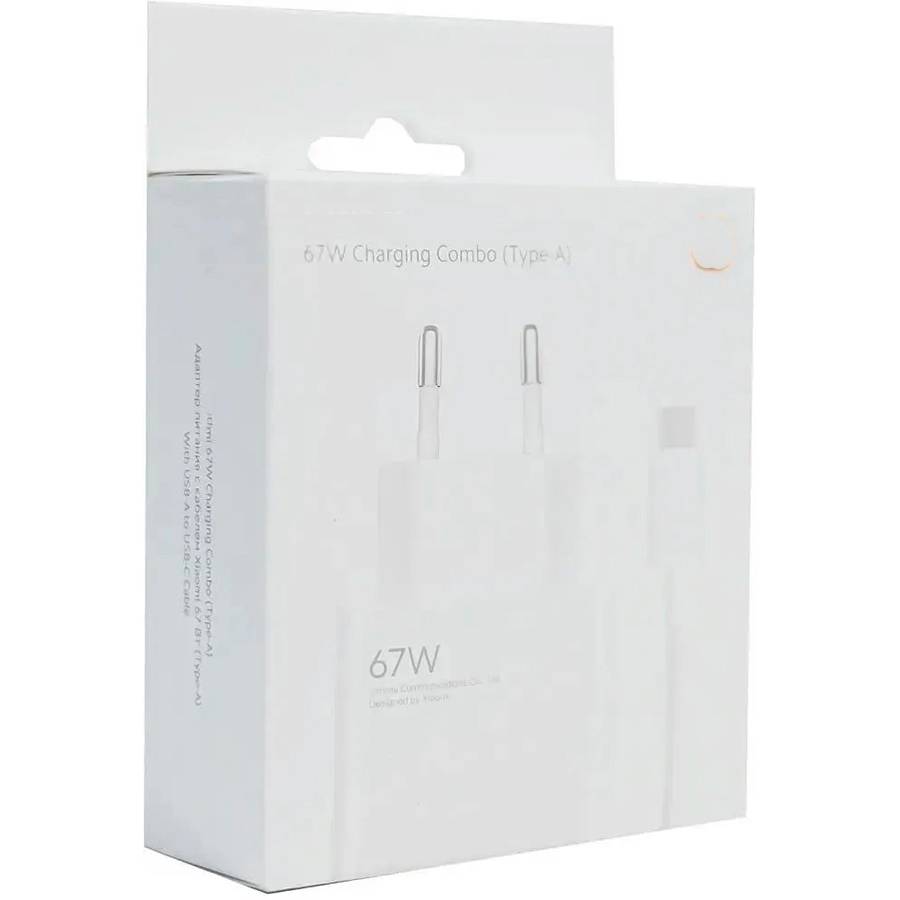 Сетевое ЗУ 1USB 3A Xiaomi PD67W белое +QC3.0 Type-C