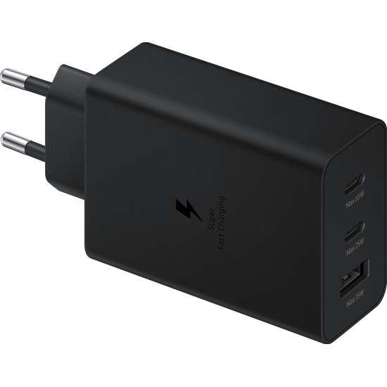 Сетевое ЗУ 1USB/2Type-C SAMSUNG EP-T6530 черный, 65W