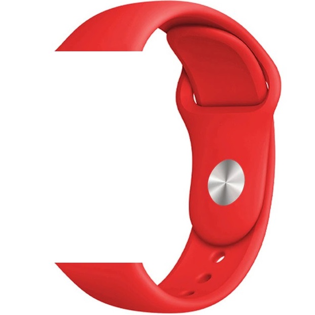 Спортивный ремешoк для Apple Watch 42/44/45 мм красный