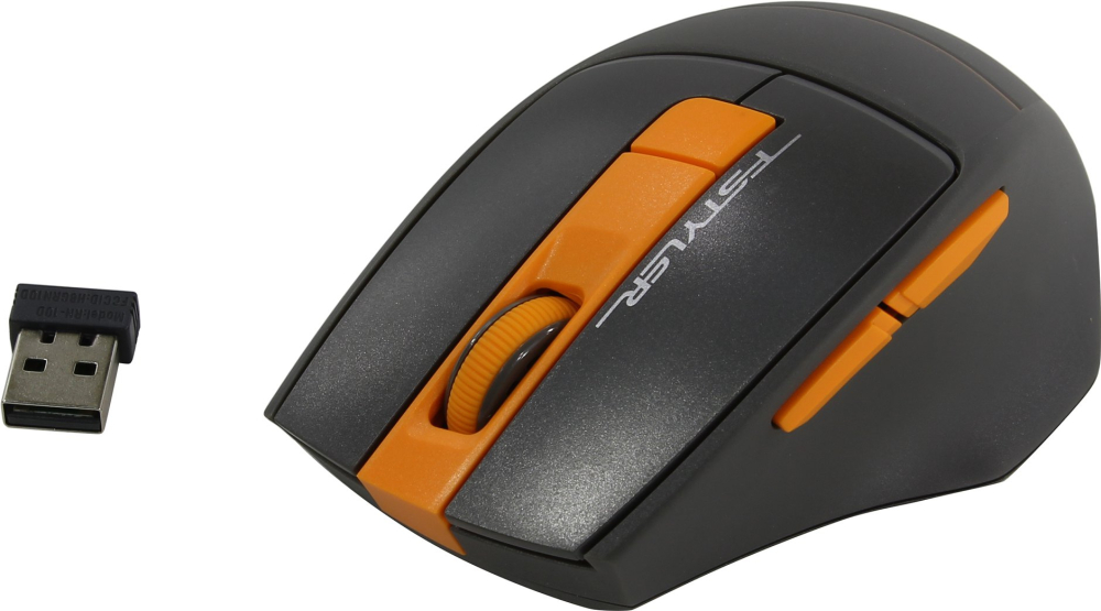 Мышь БП A4TECH Fstyler FG30 серый/оранжевый