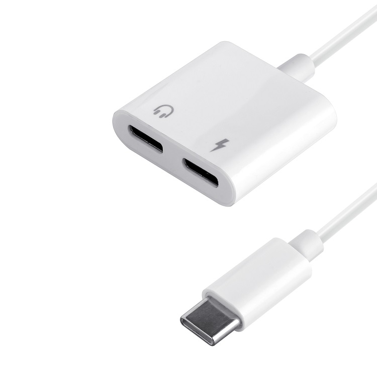 Переходник Type-C <--< Type-C/Type-C (fast charge)