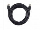 Кабель USB для принтера AM-BM  4.5м CABLEXPERT/GEMBIRD (CCF-USB2-AMBM-15), феррит.кольц., позол.конт., черный
