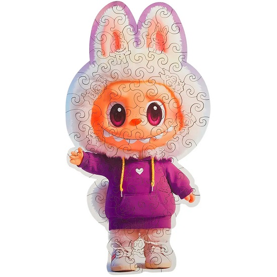 Деревянный Пазл фигурный ЛабУэльф в толстовке LB-005 3
