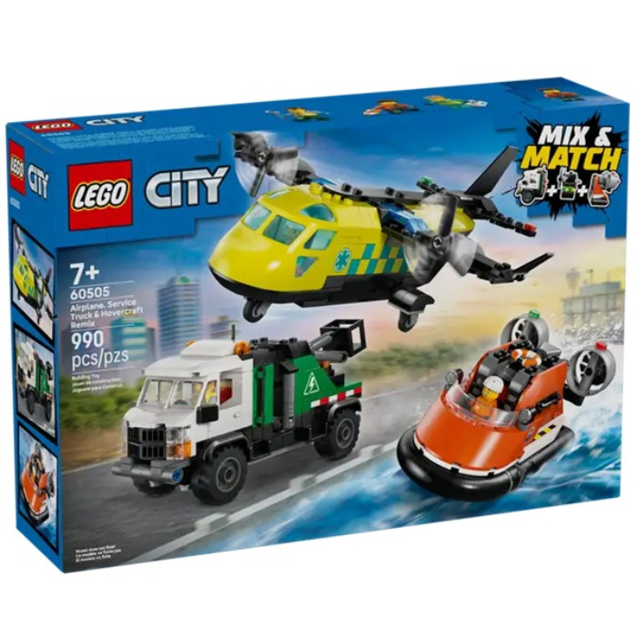 Конструктор LEGO CITY 60505 Комбинированный набор с самолетом, техобслуживанием и багажом