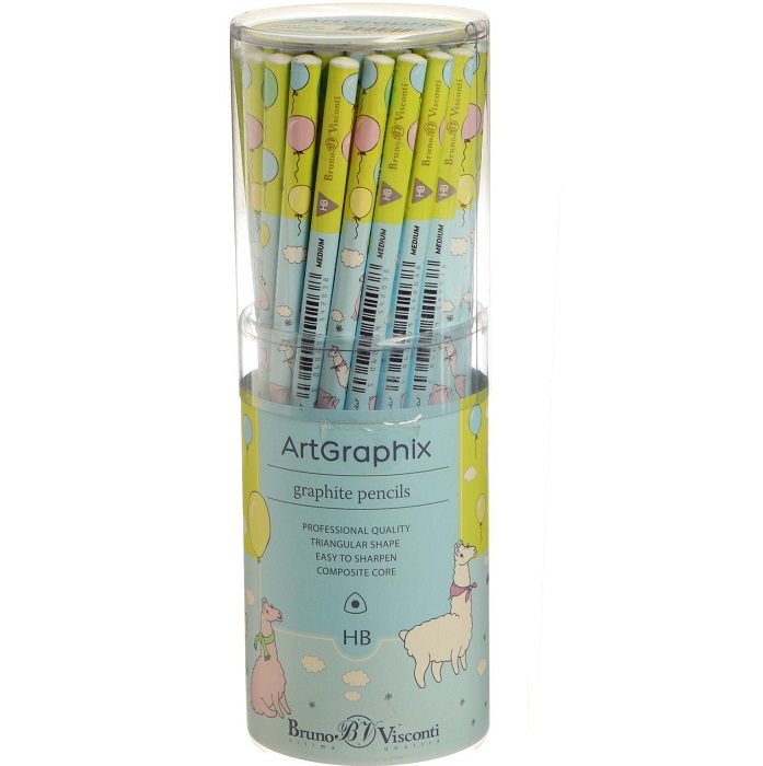 Карандаш чернографитный ArtGraphix Zefir "Ламы в облачках", НВ 6919891