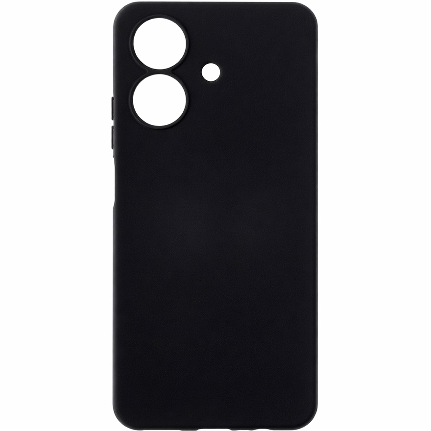 Задняя накладка ZIBELINO Soft Matte для Realme Note 60 4G/60x 4G (черный) с микрофиброй