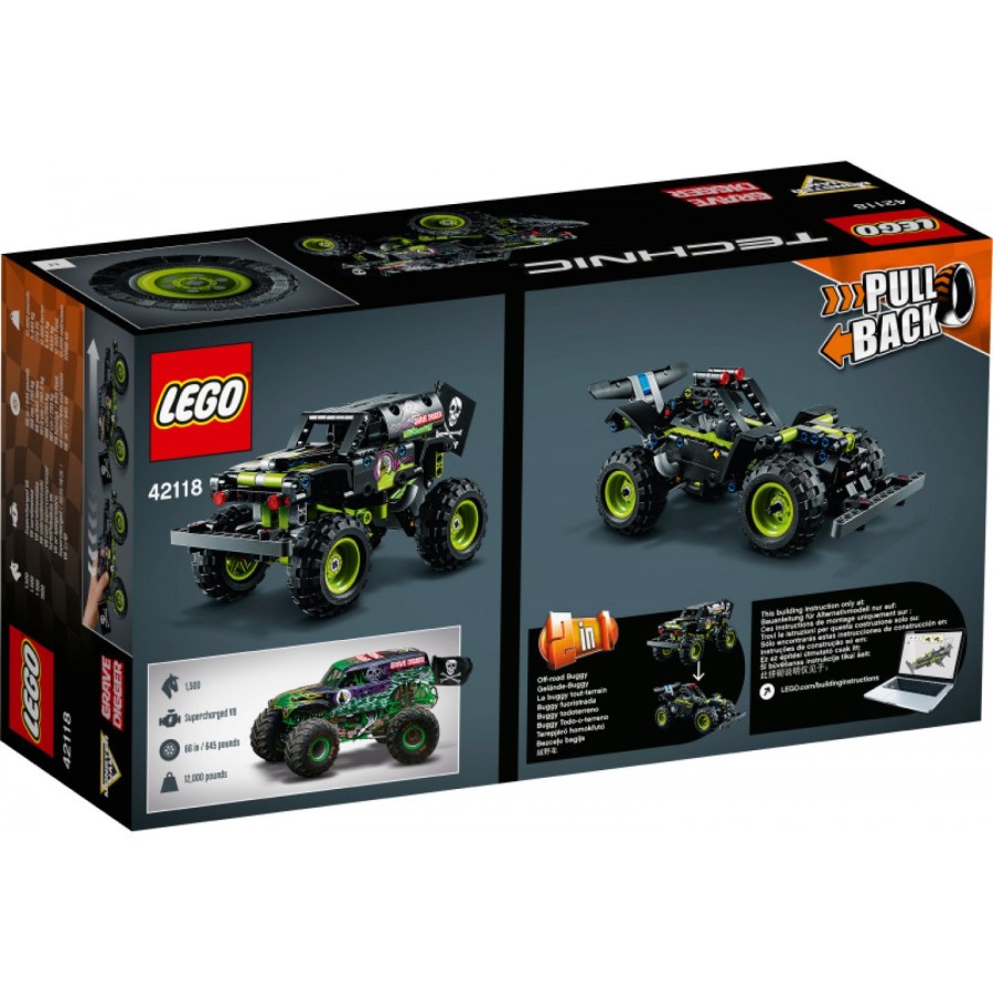 Конструктор LEGO Technic 42118 Monster Jam® Grave Digger® 2