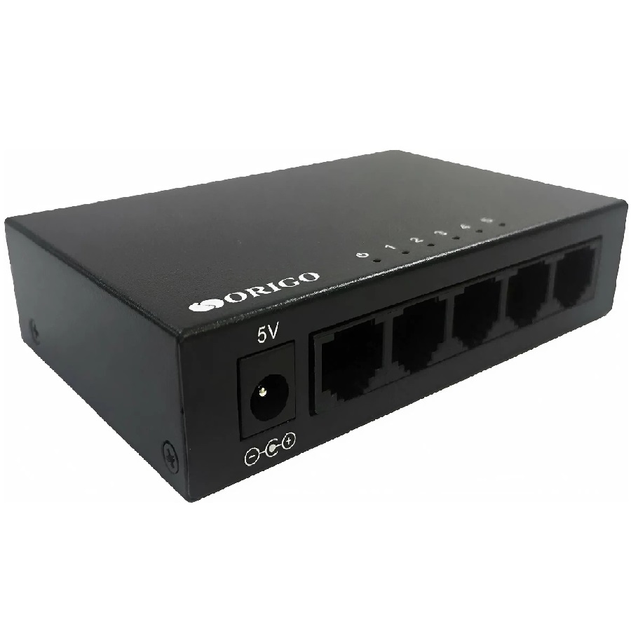 Неуправляемый коммутатор ORIGO OS2205/A2A 5x1000Base-T, корпус металл