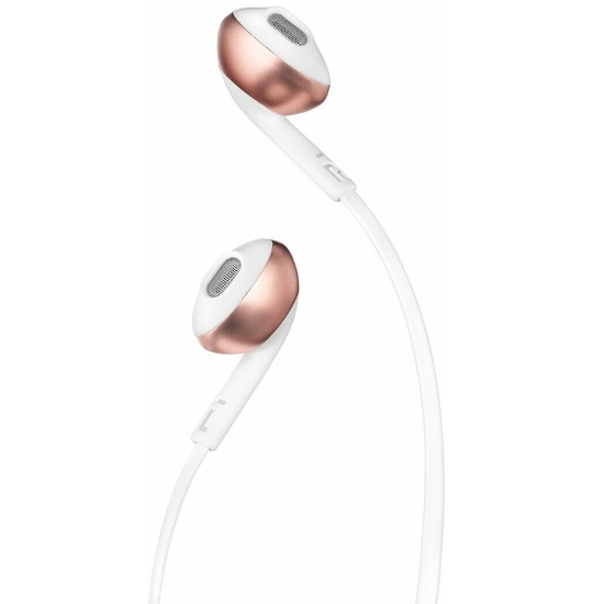 Наушники JBL T205 розовое золото 3