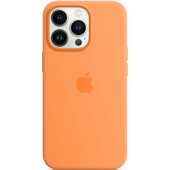 Силиконовый чехол SILICONE CASE для iPhone 13 Pro Mari Gold (MagSafe + анимация NFC) c LOGO