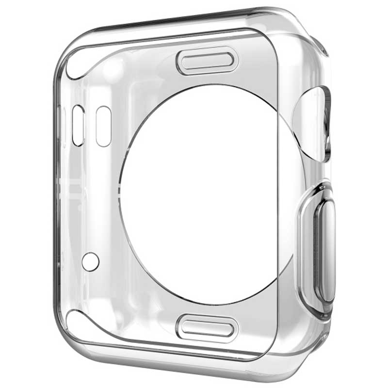 Силиконовый чехол NONAME для Apple Watch 38mm прозрачный