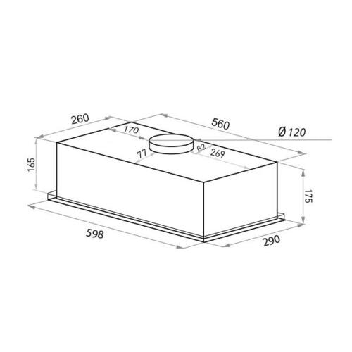 Вытяжка HOMSair Camelia Power 60 Black 7