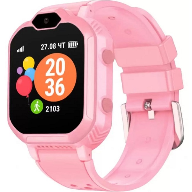 Смарт-часы детские GEOZON KIDS AQUA PLUS PINK G-W19PNK