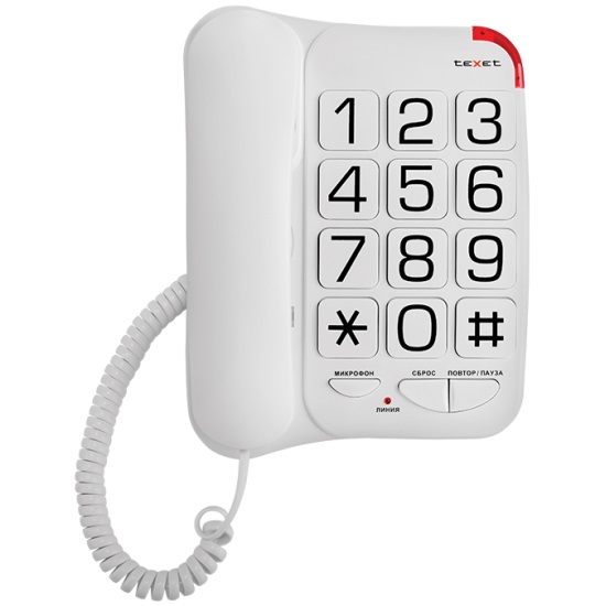 Телефон TEXET TX-201 белый 2