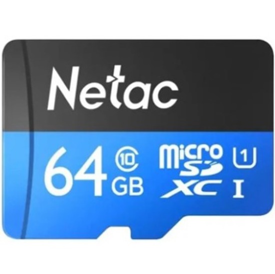 Micro SD 64Gb Netac P500 Ultra Class 10 A1 U1 V10 без адаптера (SDCS3/64GBSP)