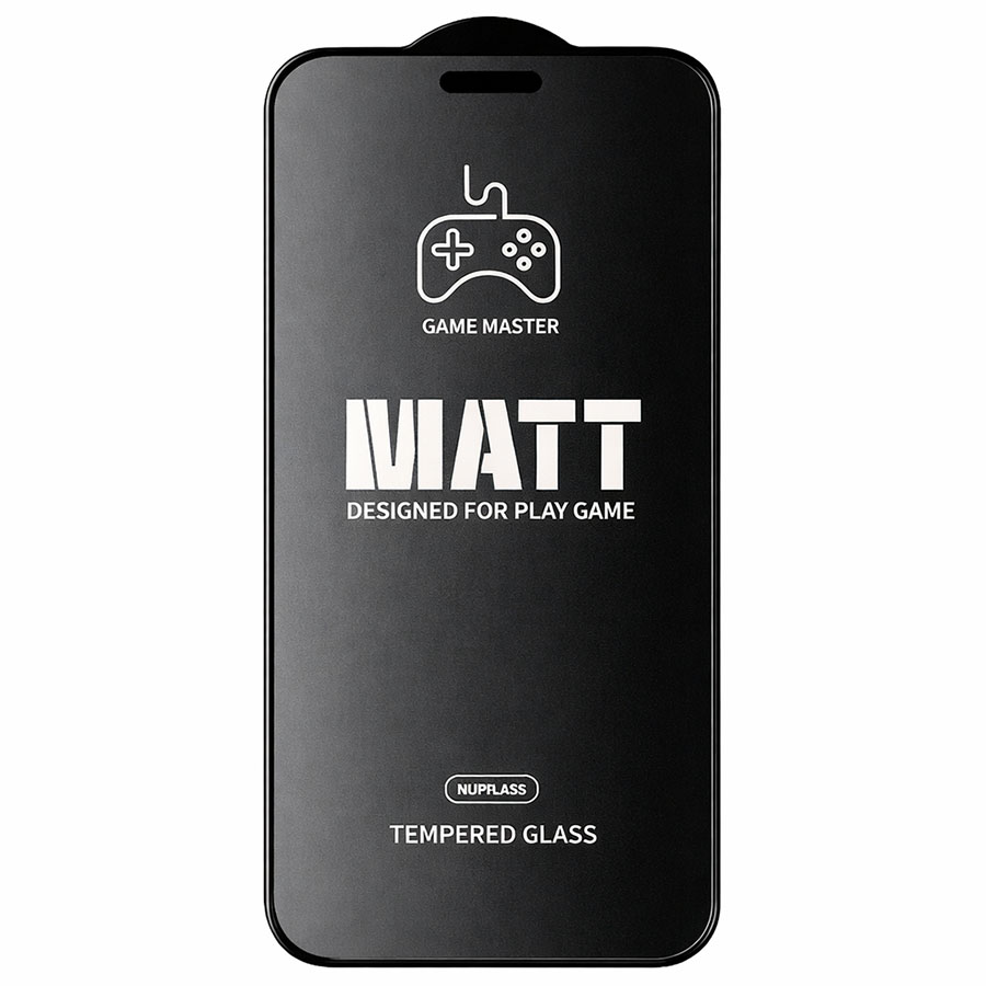 Противоударное стекло SUPGLASS для iPhone 16 Pro Max черное, MATT SG-13