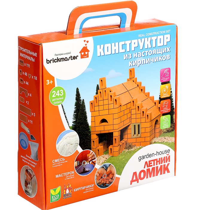 Конструктор керамический Brickmaster «Летний домик» Brickmaster, 243 детали