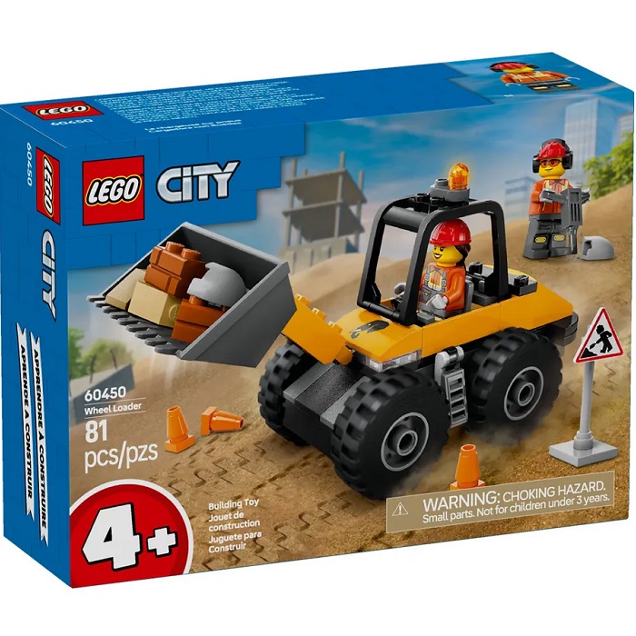Конструктор LEGO CITY 60450 Желтый строительный погрузчик