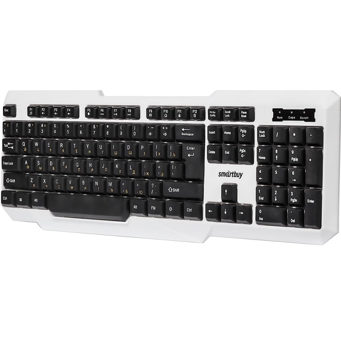 Клавиатура SMARTBUY ONE 333 белая/черная 2