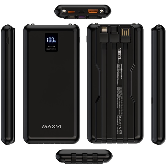 Внешний АКБ MAXVI PB10-11 (10000mAh) черный 9