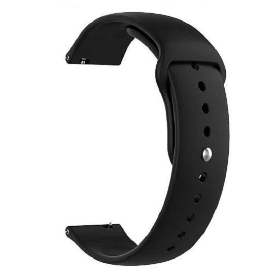 Силиконовый ремешок WB34 Sport Band на кнопке Универсальный 22мм (black)