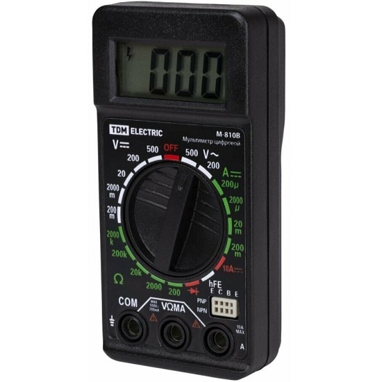Мультиметр TDM "МастерЭлектрик" М-810В (компакт) 2