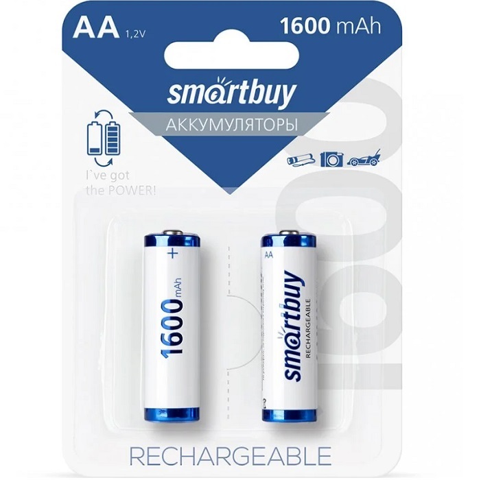 Аккумулятор SMARTBUY R06 1600 mAh BL-2 (24/240) (SBBR-2A02BL1600)