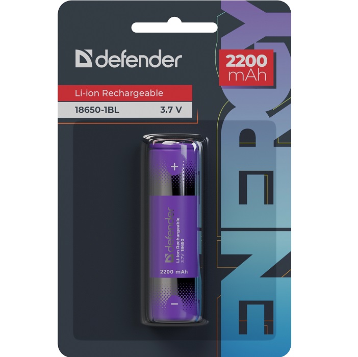 Аккумулятор DEFENDER 18650 2200mAh BL-1