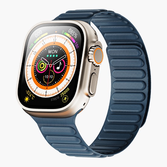 Ремешок KEEPHONE FINEWOVEN LOOP для Apple Watch 45/49MM PACIFIC BLUE