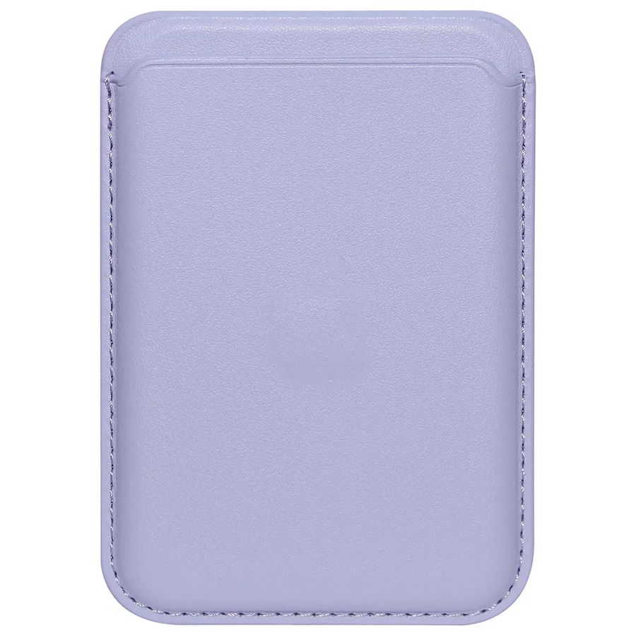 Кошелек для карт iPhone Silicone Wallet MagSafe с лого (№01 Лаванда)