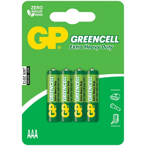 Элемент питания GP R03 GREENCELL BL-4 (4/40/480)