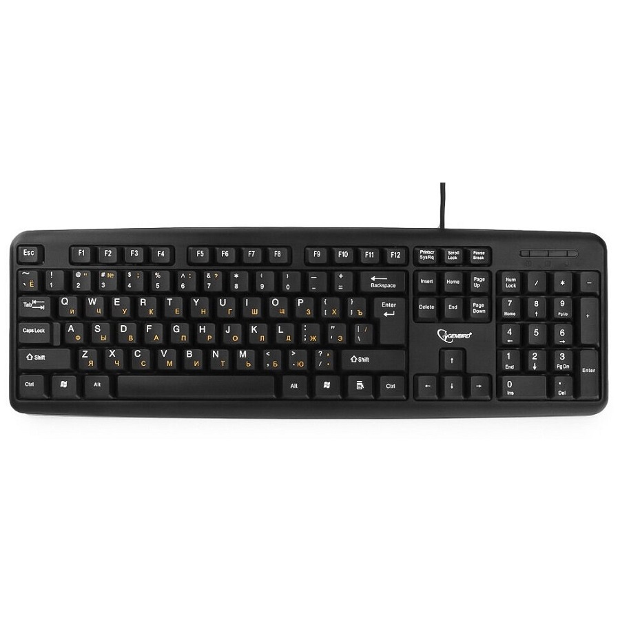 Клавиатура GEMBIRD KB-8320UXL-BL черный, USB