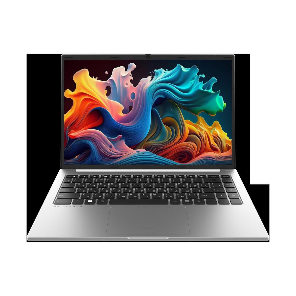 Ноутбук 14" Maibenben S14B-R560UM (AMD Ryzen 5-6600H/ 16Gb/ 512Gb SSD/AMD Radeon 660M/ DOS) (S14B-R560UMFQSLSRE0) серебристый