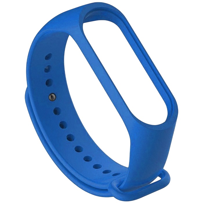 Силиконовый ремешок для Xiaomi mi band 5/6  светло-синий