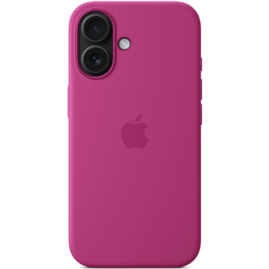 Силиконовый чехол SILICONE CASE MagSafe для iPhone 16 Pro (7. Fuchsia) (с АНИМАЦИЕЙ)