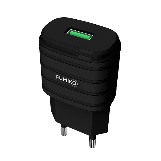 Сетевое ЗУ 1USB 2.4A FUMIKO CH16 черное 3