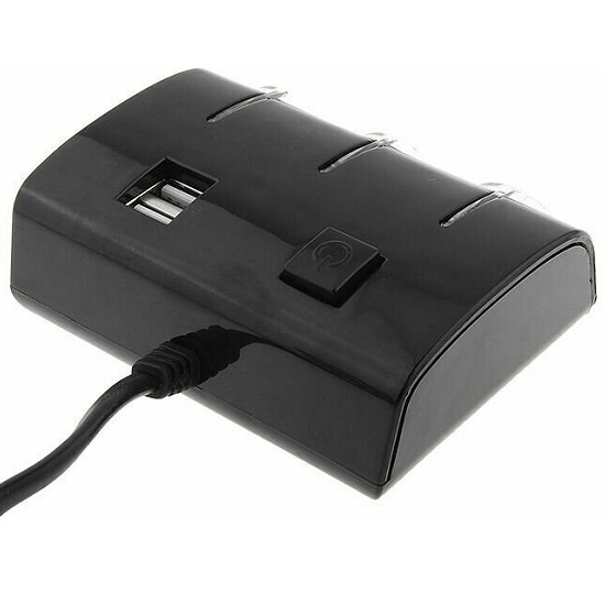 Разветвитель прикуривателя OLESSON 1506 (3 выхода + 2USB) 3