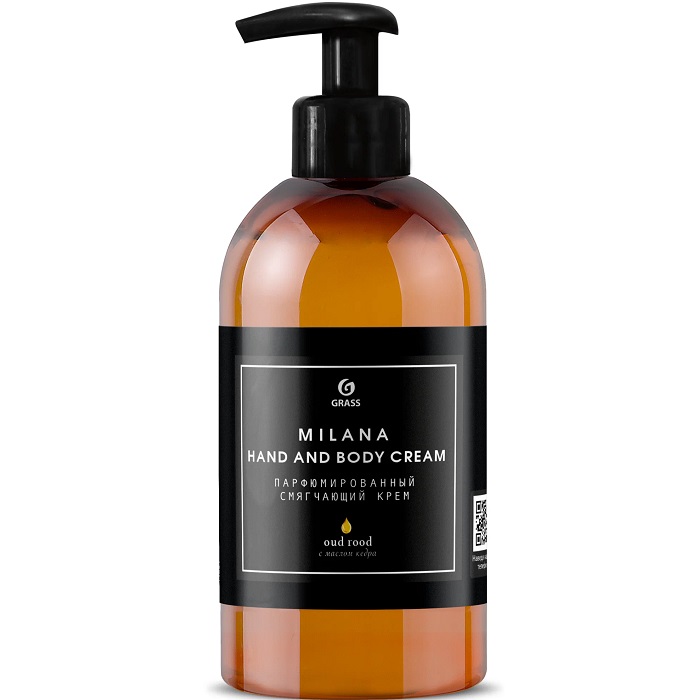 Парфюмированный смягчающий крем GRASS Milana Hand and Body Cream Oud Rood 300мл 145001