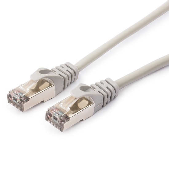 Патч-корд  5.0м CABLEXPERT PP6-5m FTP, серый, кат.6, 5м, литой, многожильный