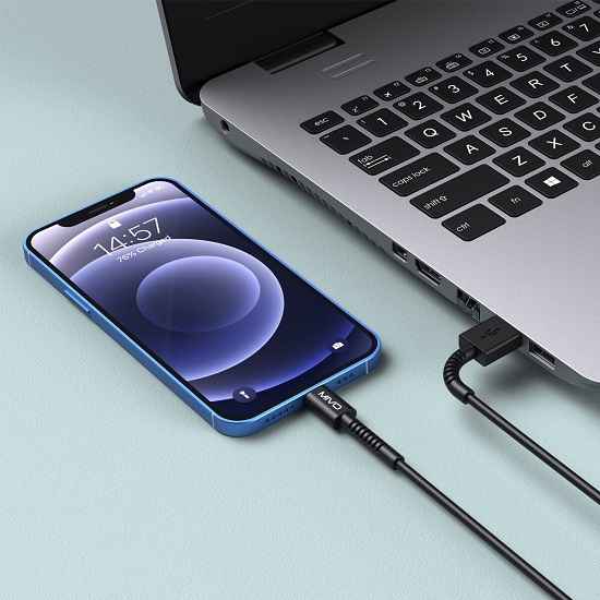 Кабель USB <--> Lightning  1.0м MIVO MX-47L черный 3
